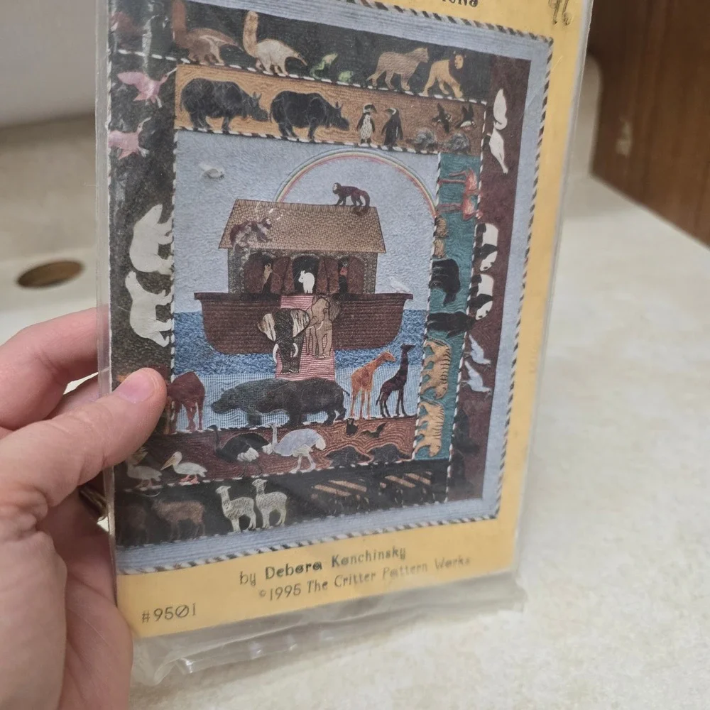 Noah's Ark Under the Rainbow Machine Applique Pattern Debora‎ Konchinsky 1995